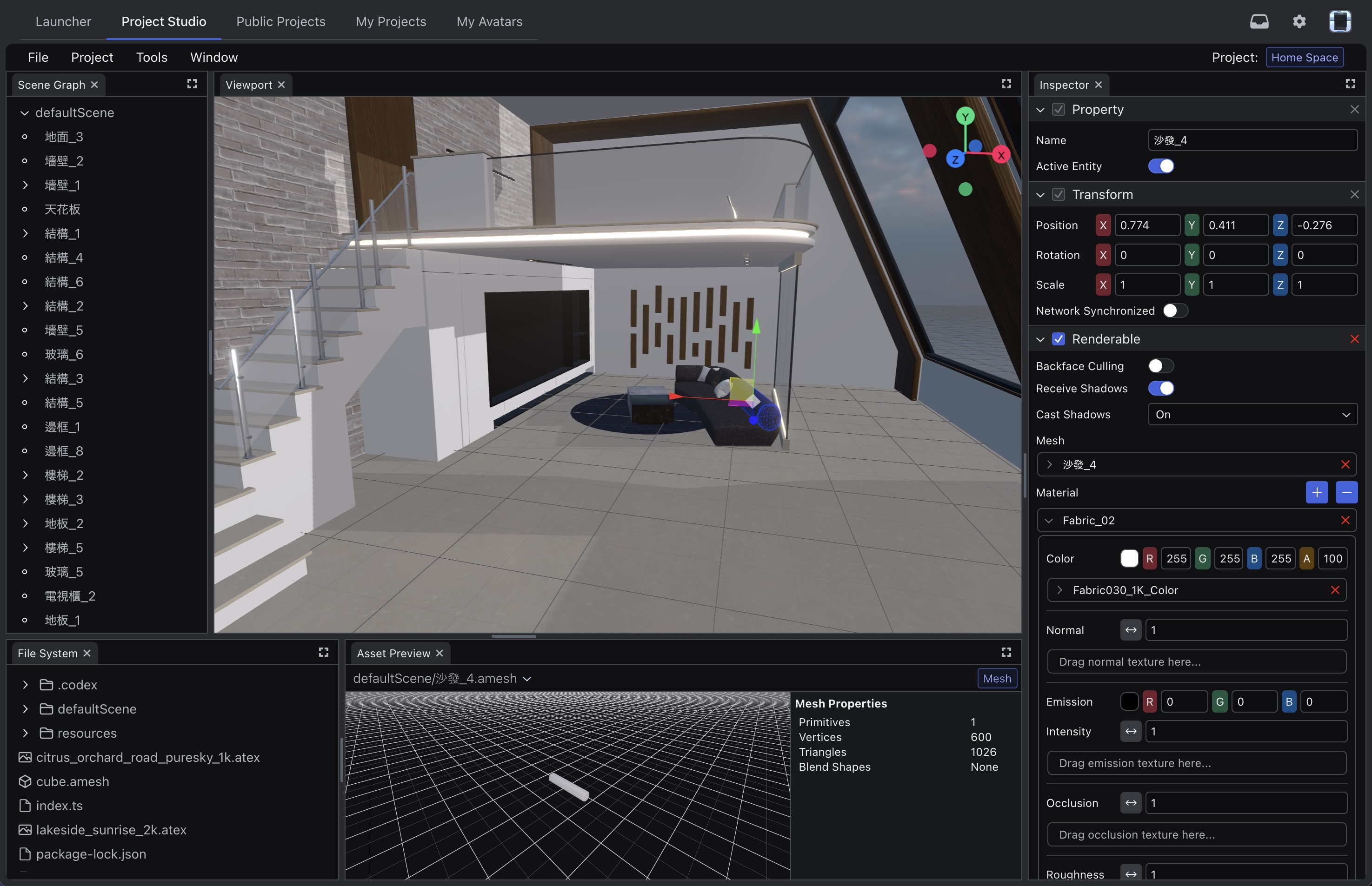 Visual editor preview